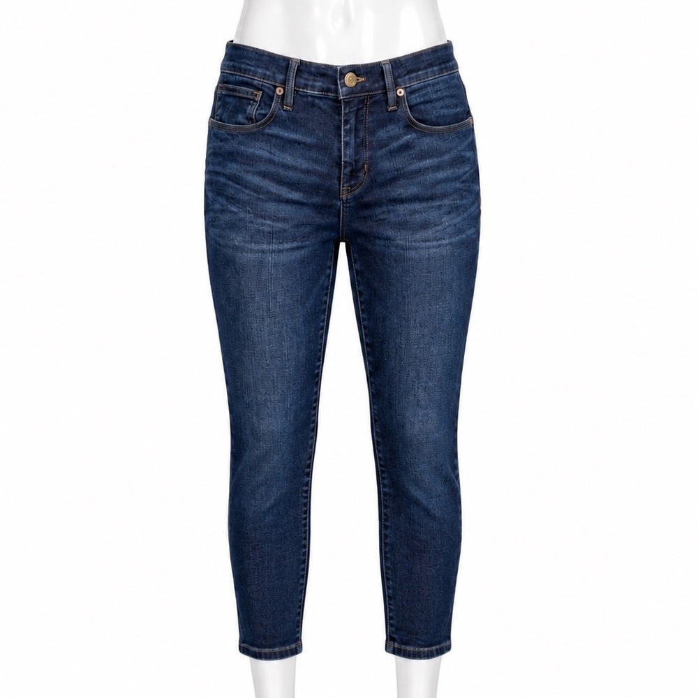 Madewell Jeans Womens 6 29" Skinny Skinny Crop Blue Casual Fading Whiskering